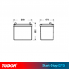 BATERÍA TUDOR EFB TL604 START STOP 60Ah 520A MAZDA