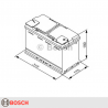 BATERÍA BOSCH S5A11 START STOP 80Ah 800A