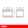 BATERÍA TUDOR HIGH TECH TA640 64Ah 640A