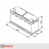 BATERIA BOSCH S5A15 105A 950A AGM START STOP
