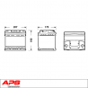 BATERÍA APS 45AH 400A
