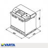 BATERÍAVARTA C22 52AH 470A + DERECHA