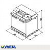 BATERÍA VARTA B19 45AH 400A + DERECHA