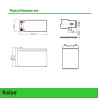 BATERÍA KAISE LITIO KBLI1270 12V 7 AH