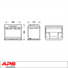 BATERÍA APS 60AH 540A