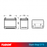 BATERÍA TUDOR TL754  75AH 750A EFB START STOP