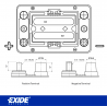 BATERÍA EXIDE AGM MARINE & LEISURE EM1000 50Ah 800A