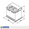 BATERIA VARTA A9 50AH 540A START STOP E HIBRIDOS