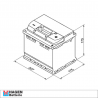 BATERIA HAGEN 54320 44Ah 420A  FORD/PEUGEOT/CITROEN
