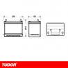 BATERIA TUDOR HIGH TECH TA754 75AH 630A