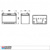 BATERIA HAGEN 60032 95 AH 720A