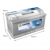 BATERÍA VARTA SILVER H3 100AH 830A