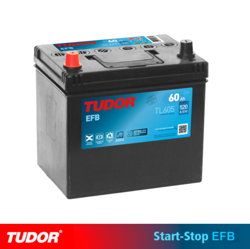 BATERÍA TUDOR TL605 60AH 520A EFB START STOP