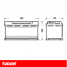 BATERÍA TUDOR TECHNICA TB950 95Ah 800A